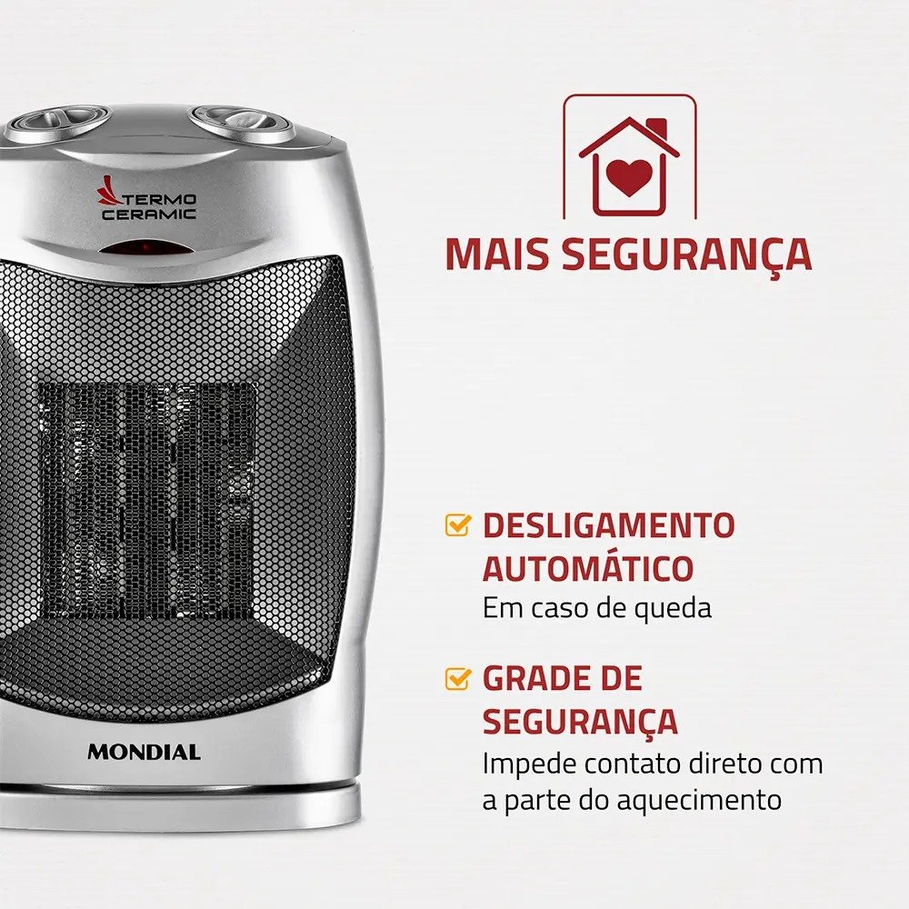 Aquecedor Termo Ceramic A 05 Mondial Cor Cinza