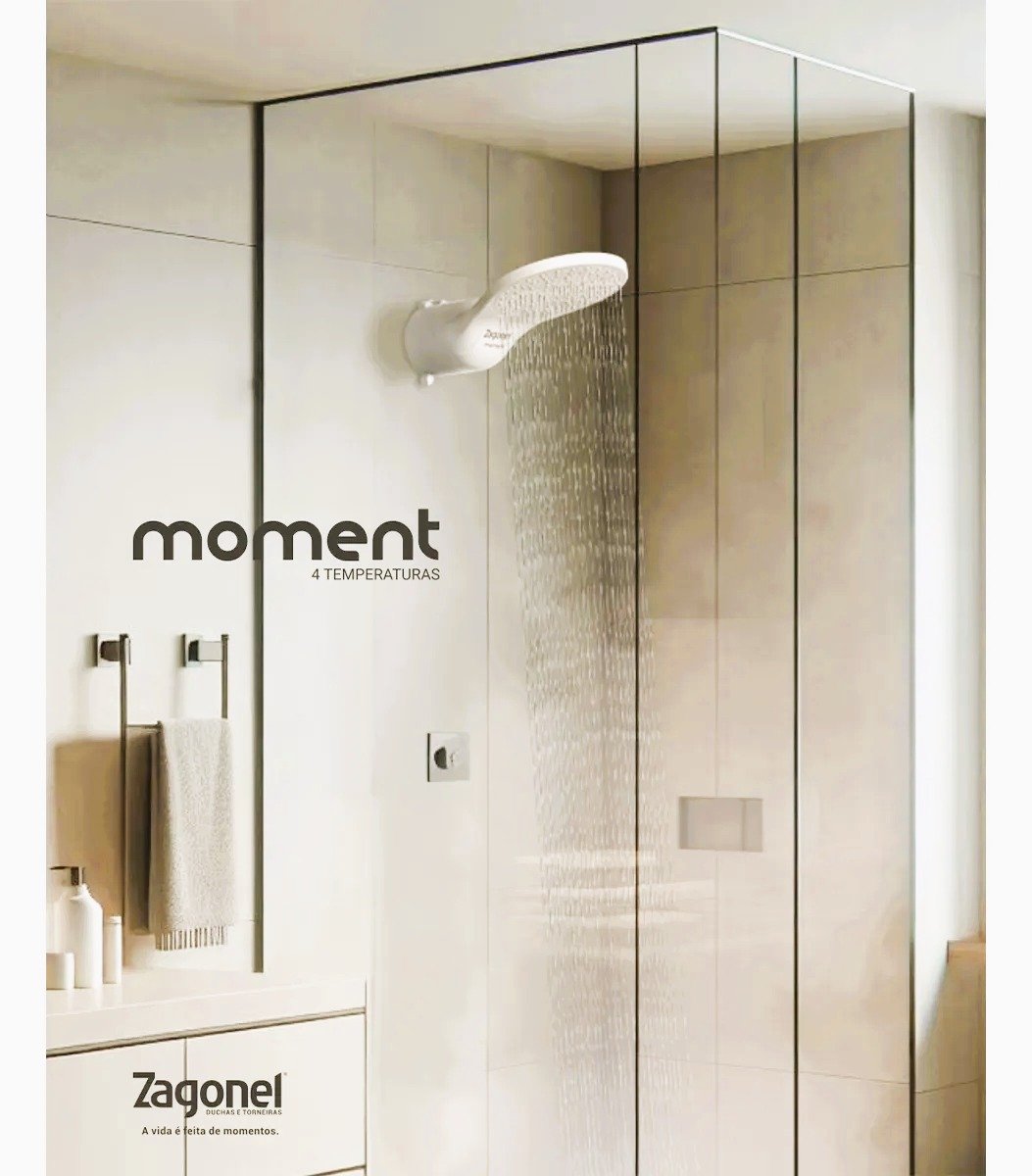 Ducha Moment 4 Temperaturas 6800w Branco Economico