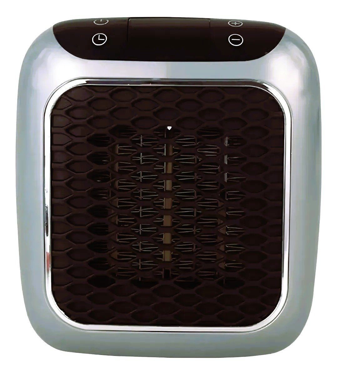 Mini Aquecedor Ar Eletrico De Parede S Controle 800w Cinza