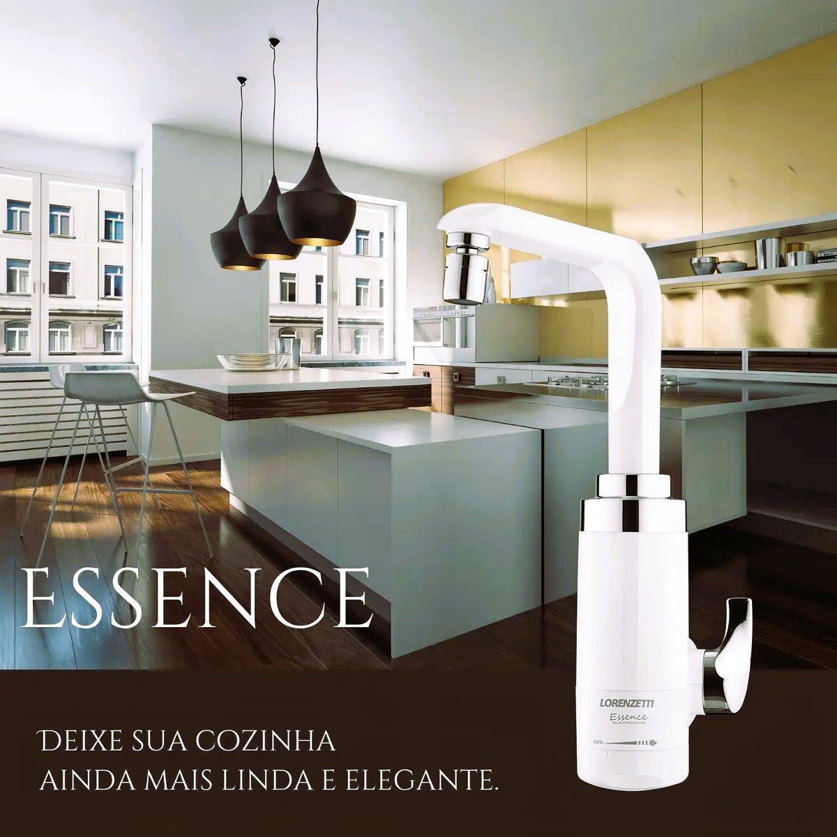 Torneira Eletronica De Parede Essence 5500W Lorenzetti